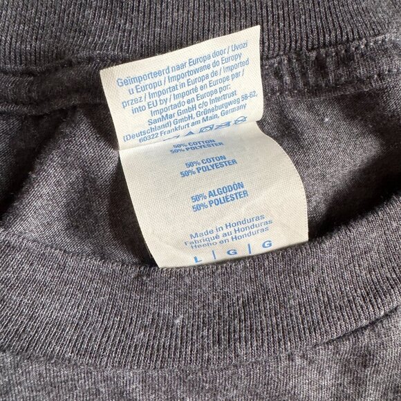 Vintage Taz Devil Looney Tunes Short Sleeve Graphic T-Shirt Size Large Gray - Picture 3 of 5